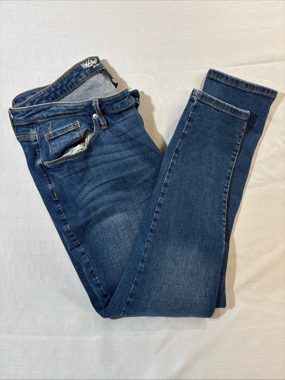 Mossimo Curvy Skinny 18S 34 Power Stretch Denim 5-pocket Jeans Blue